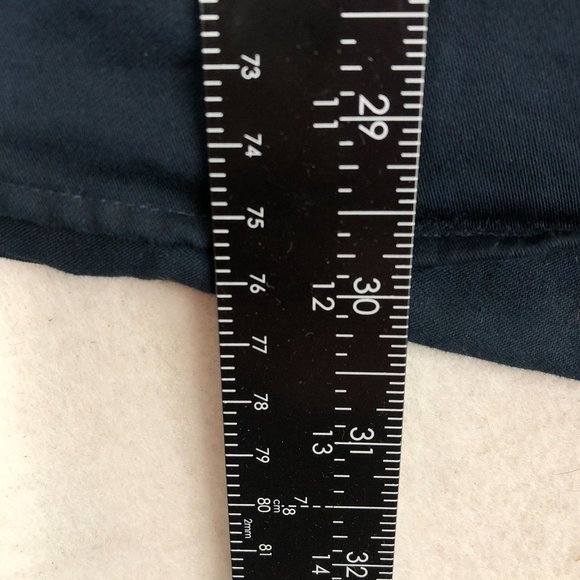 Structure Men's Size Small Blue Collared Long Sleeve Pearl Snap Cotton Shirt - Picture 6 of 9